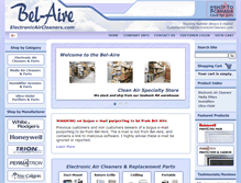 Tablet Screenshot of electronicaircleaners.com